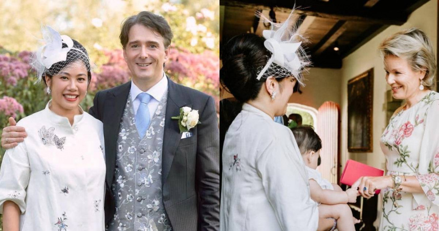 比利時王后親臨祝賀! 新光大公主吳欣盈城堡甜蜜完婚律師老公